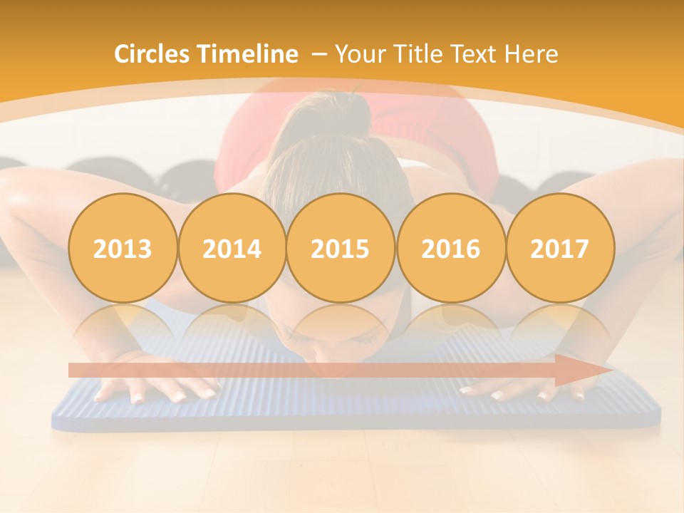 Push Up Strength Young PowerPoint Template