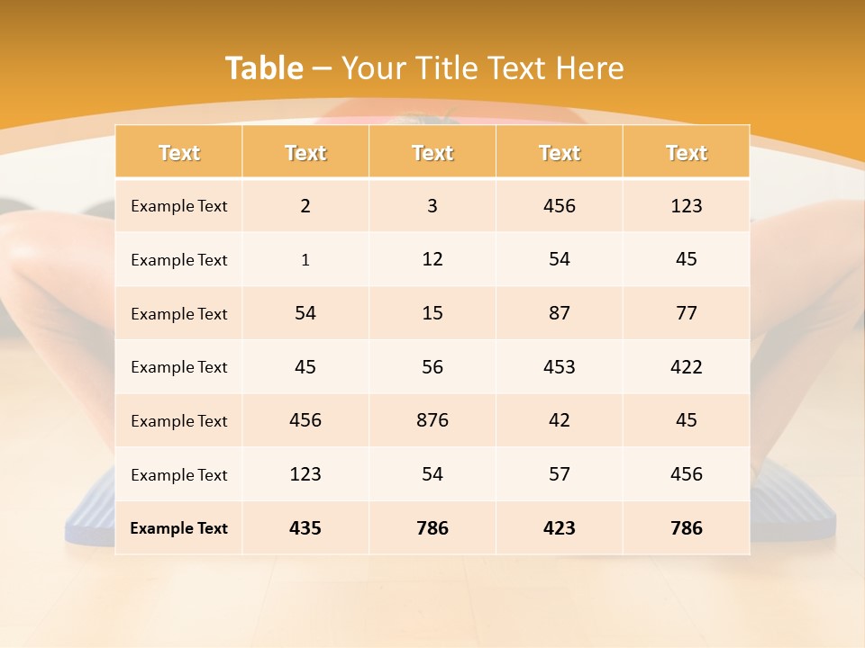 Push Up Strength Young PowerPoint Template