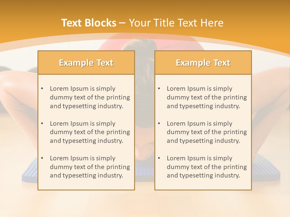 Push Up Strength Young PowerPoint Template