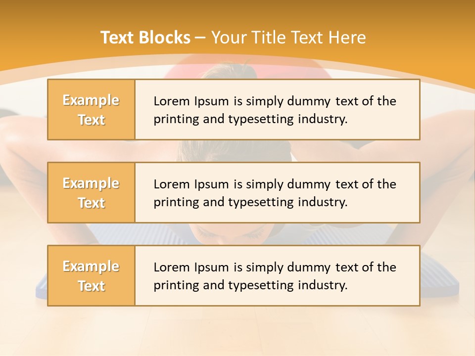Push Up Strength Young PowerPoint Template