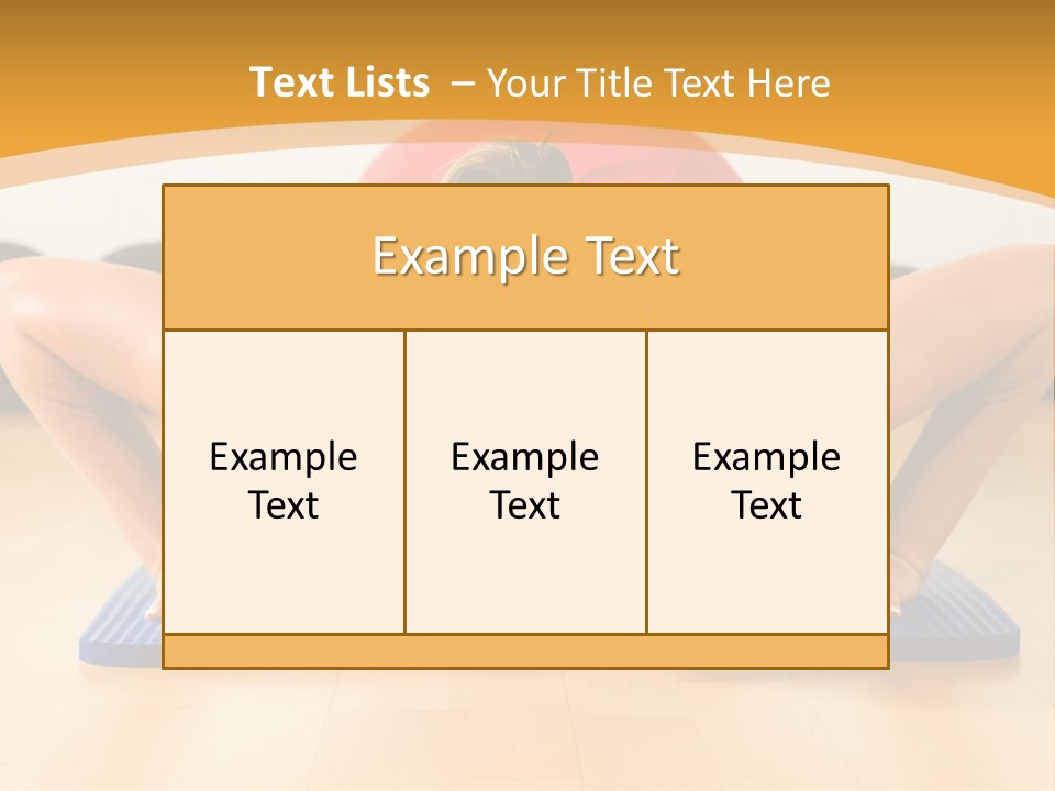 Push Up Strength Young PowerPoint Template