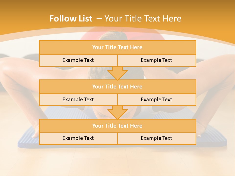 Push Up Strength Young PowerPoint Template