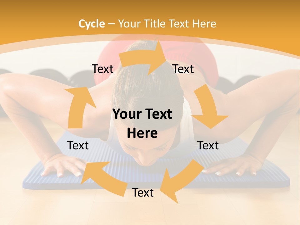 Push Up Strength Young PowerPoint Template