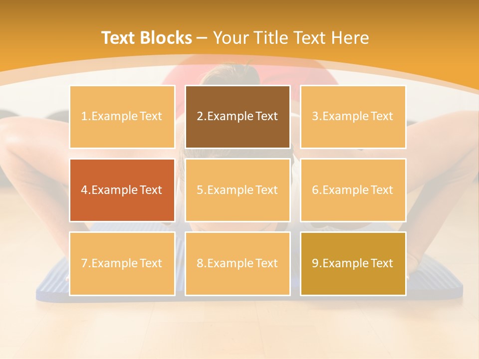 Push Up Strength Young PowerPoint Template