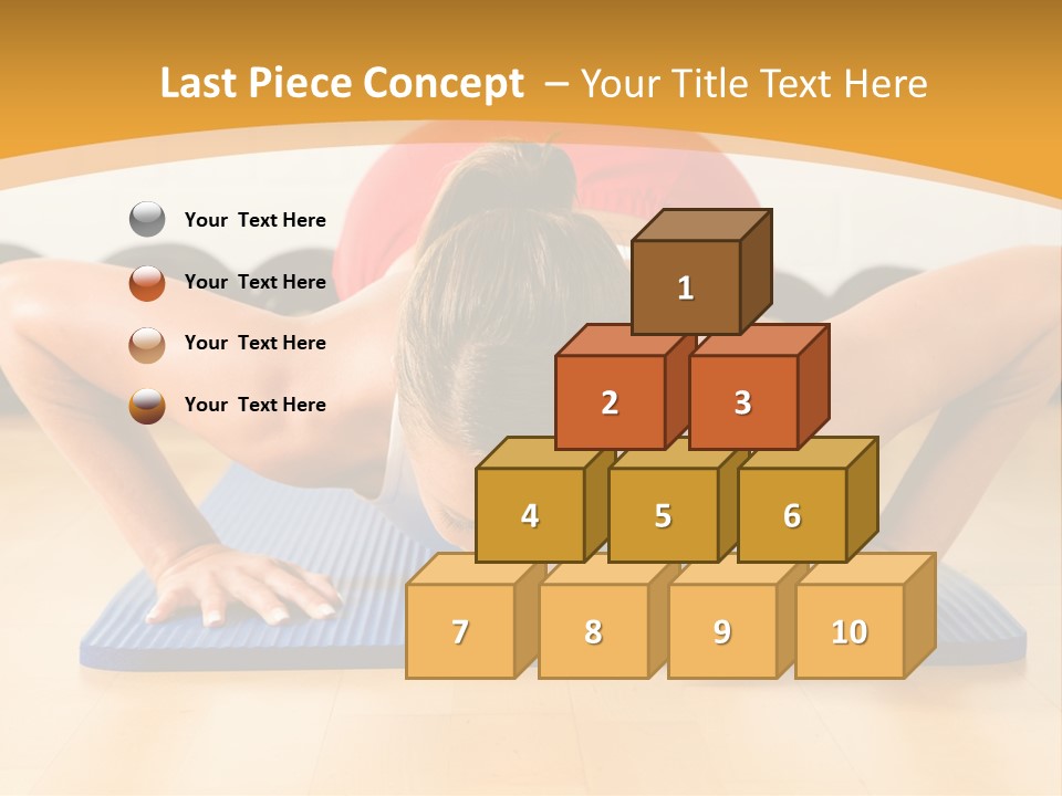 Push Up Strength Young PowerPoint Template