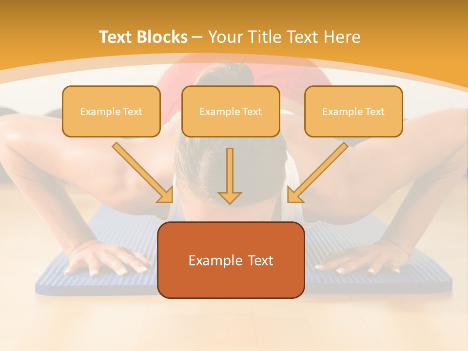 Push Up Strength Young PowerPoint Template