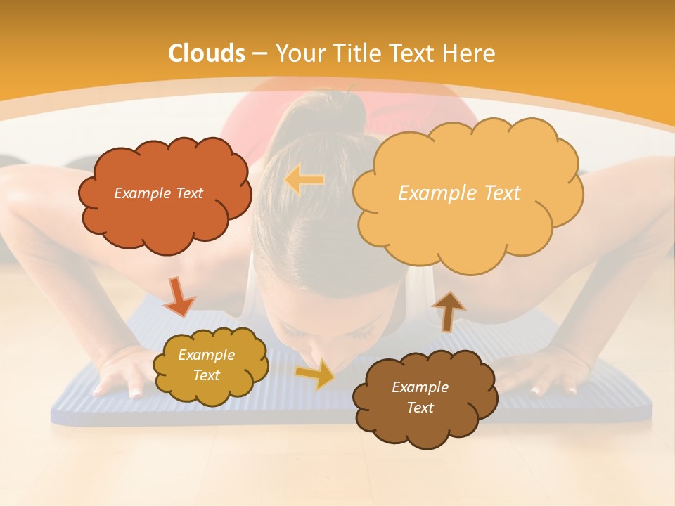 Push Up Strength Young PowerPoint Template