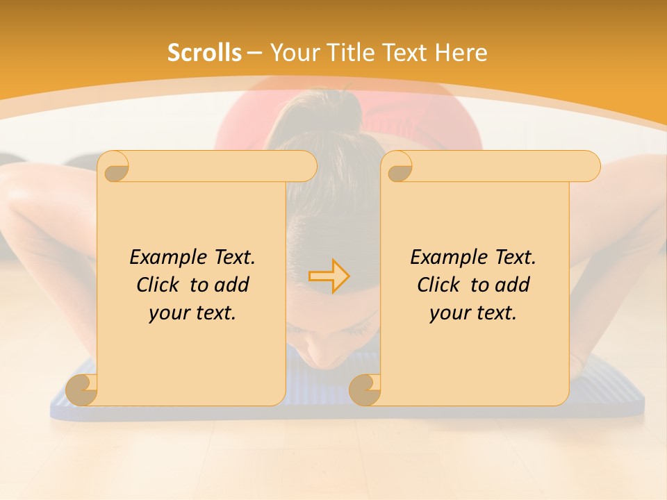 Push Up Strength Young PowerPoint Template