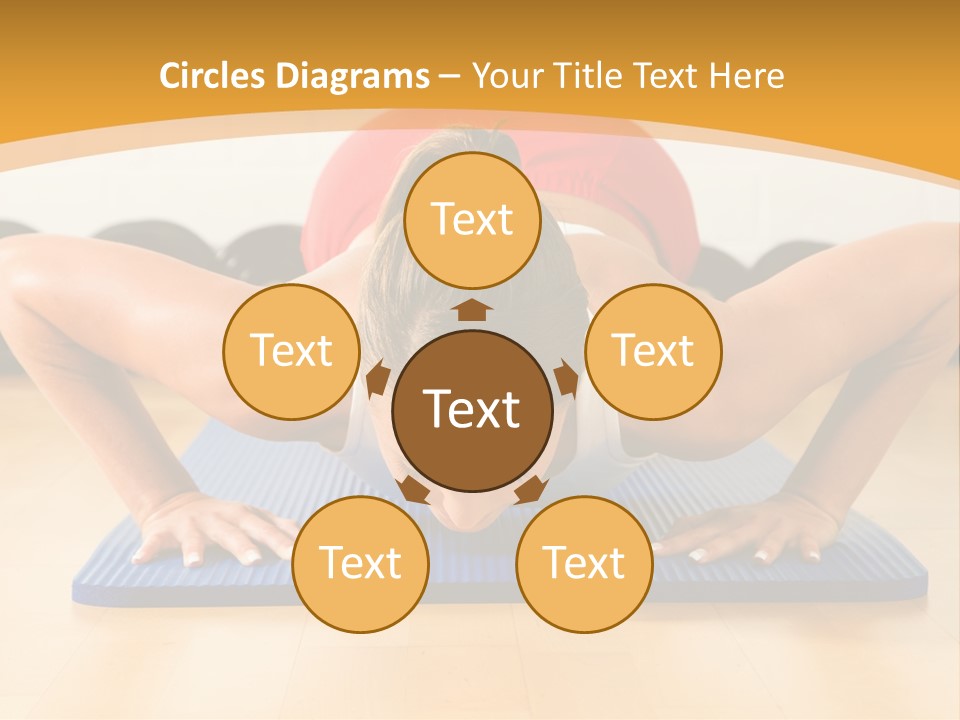 Push Up Strength Young PowerPoint Template