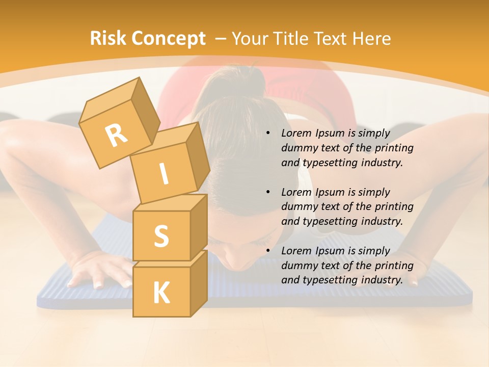 Push Up Strength Young PowerPoint Template