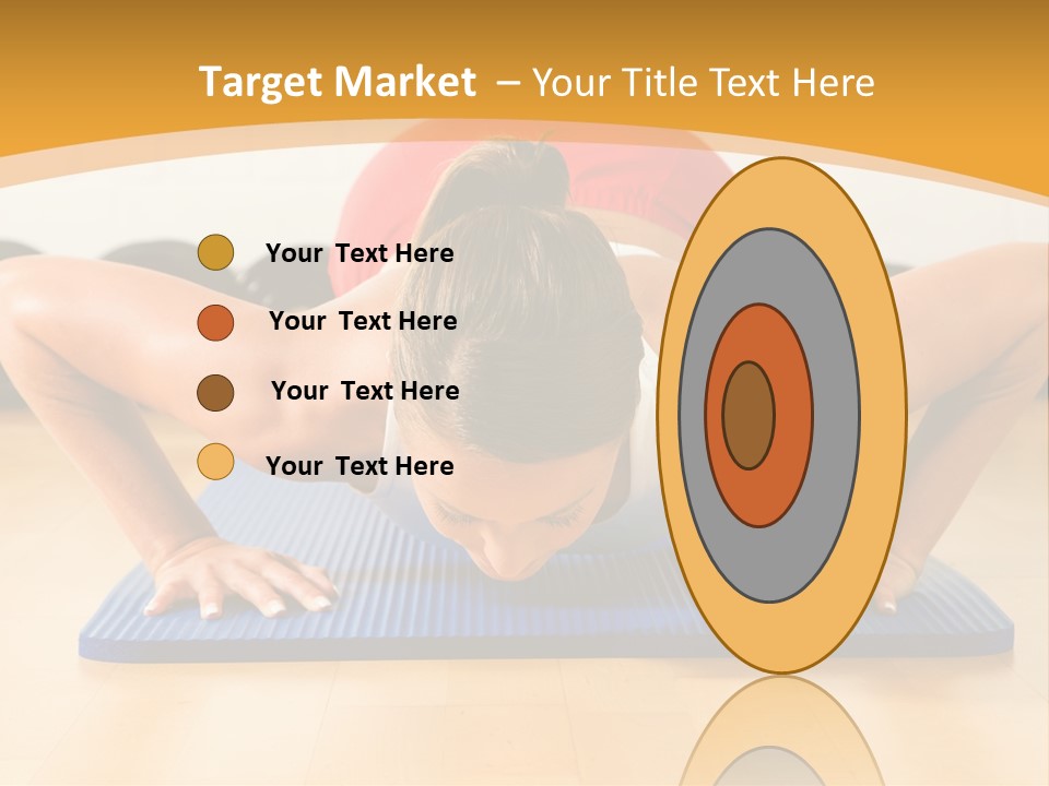 Push Up Strength Young PowerPoint Template