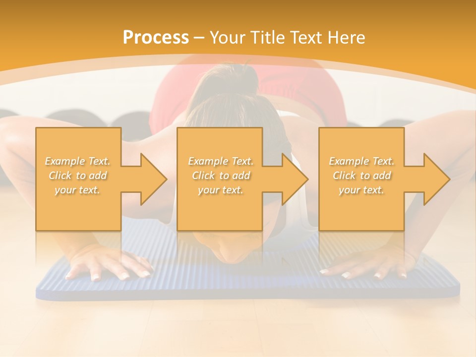 Push Up Strength Young PowerPoint Template