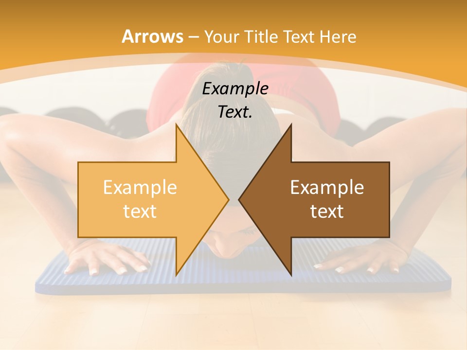 Push Up Strength Young PowerPoint Template