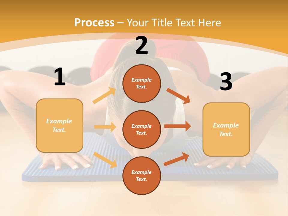 Push Up Strength Young PowerPoint Template