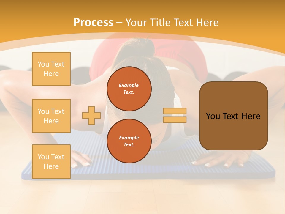 Push Up Strength Young PowerPoint Template