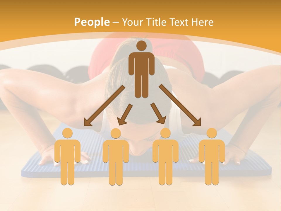 Push Up Strength Young PowerPoint Template