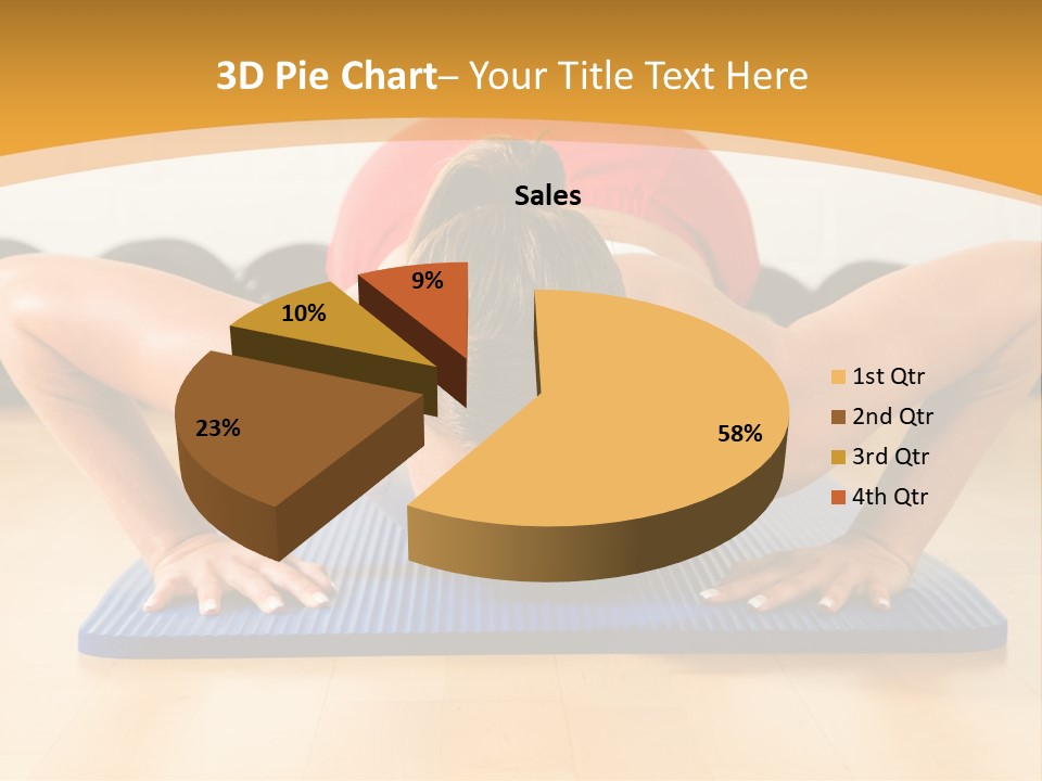 Push Up Strength Young PowerPoint Template