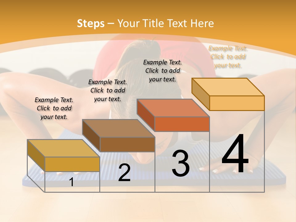 Push Up Strength Young PowerPoint Template