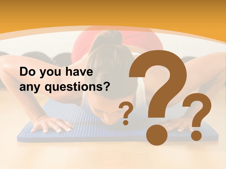 Push Up Strength Young PowerPoint Template