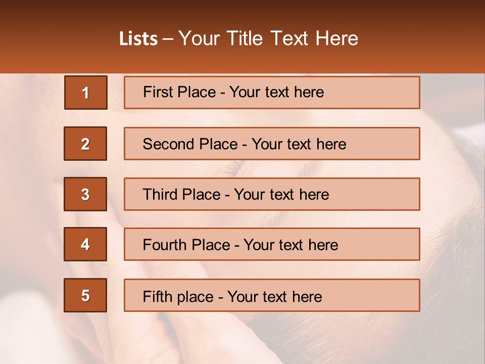Diagonal Alternative Male PowerPoint Template