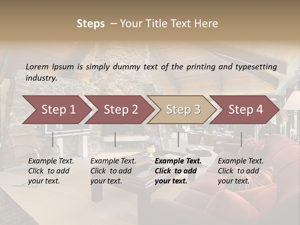 Fixtures Room Residence PowerPoint Template