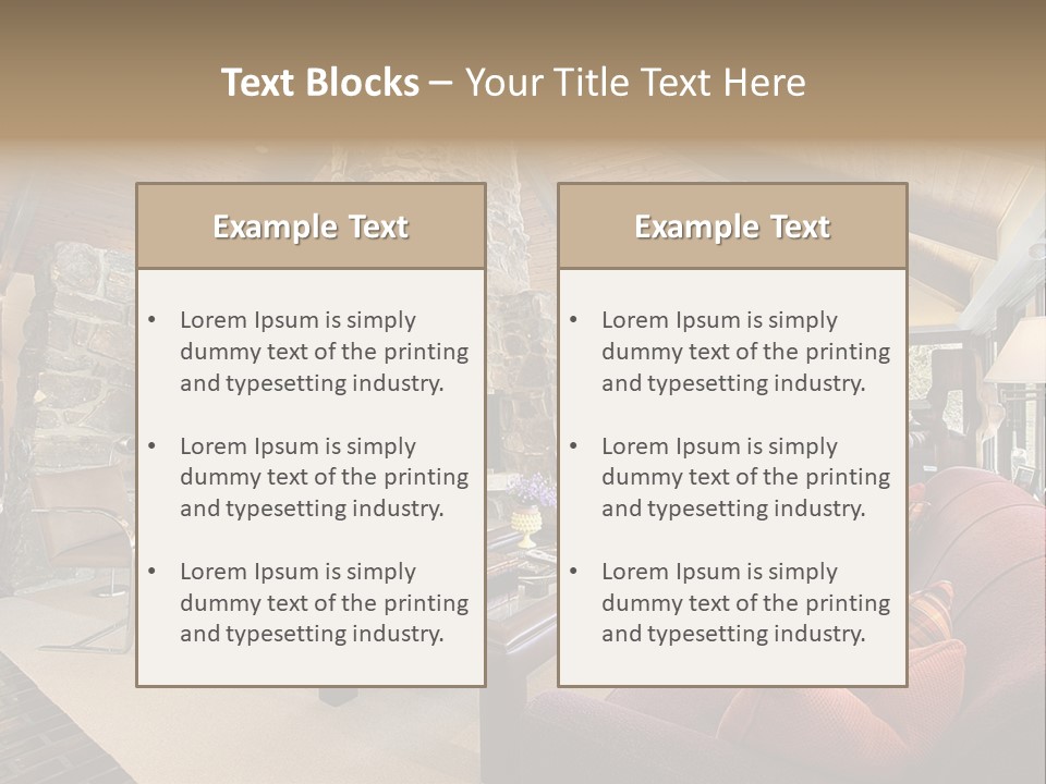 Fixtures Room Residence PowerPoint Template