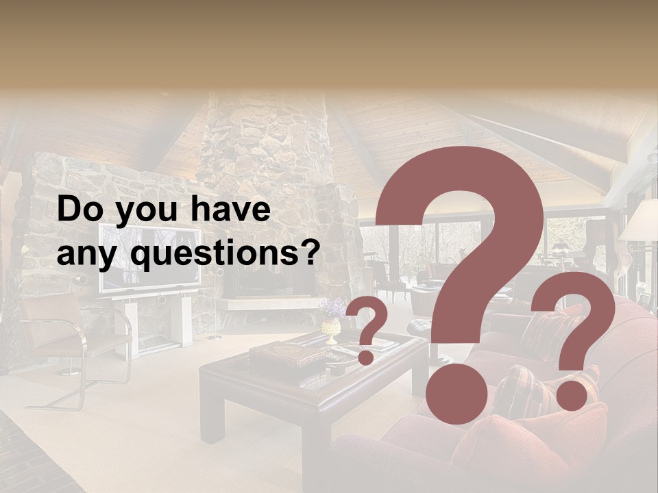 Fixtures Room Residence PowerPoint Template