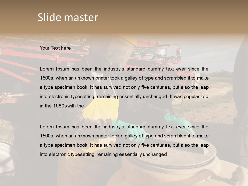 Mask Visor Landscape PowerPoint Template