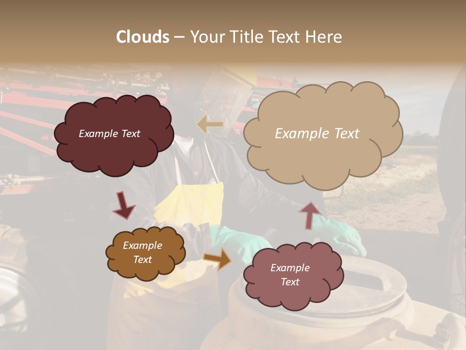 Mask Visor Landscape PowerPoint Template