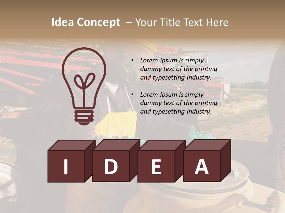 Mask Visor Landscape PowerPoint Template