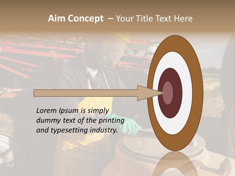 Mask Visor Landscape PowerPoint Template