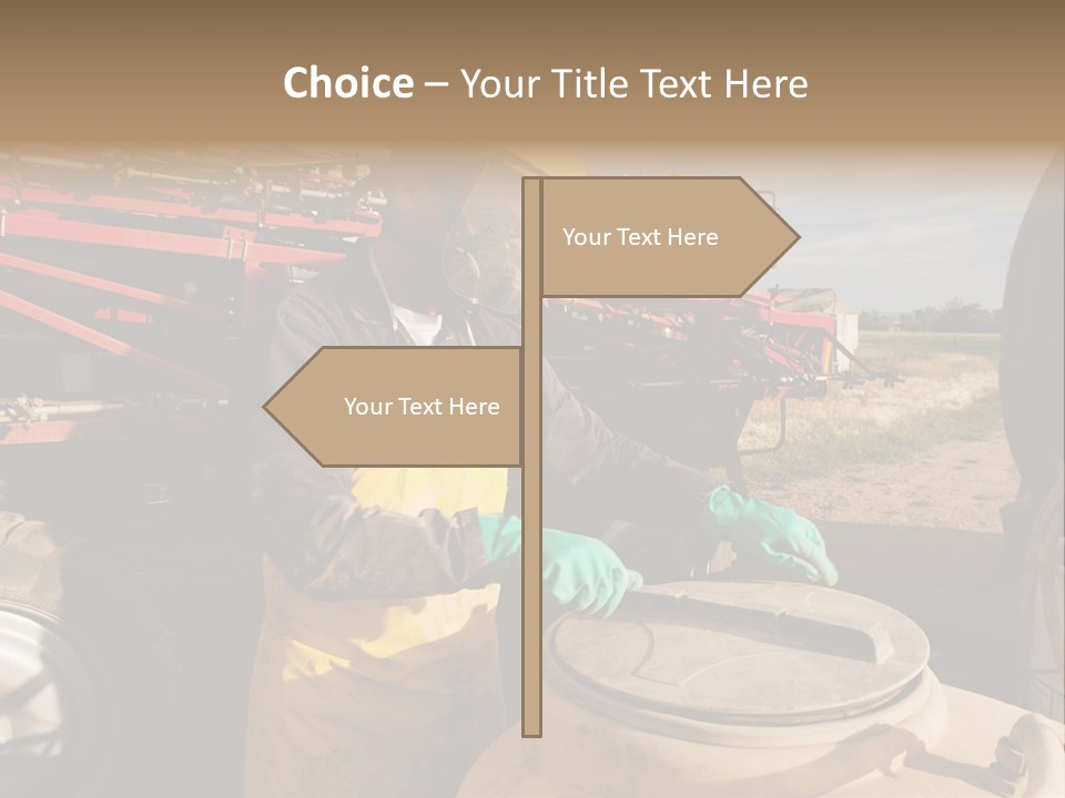 Mask Visor Landscape PowerPoint Template