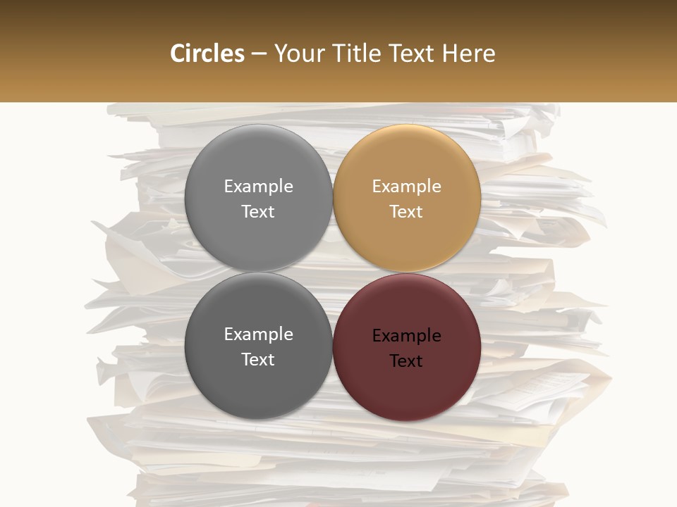 White Office File PowerPoint Template