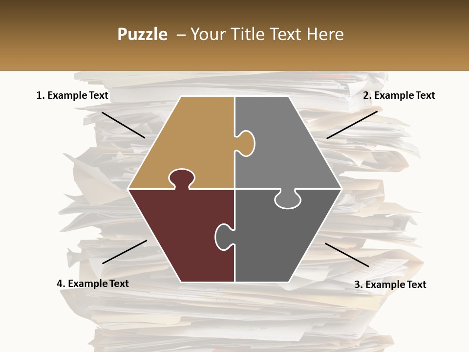 White Office File PowerPoint Template