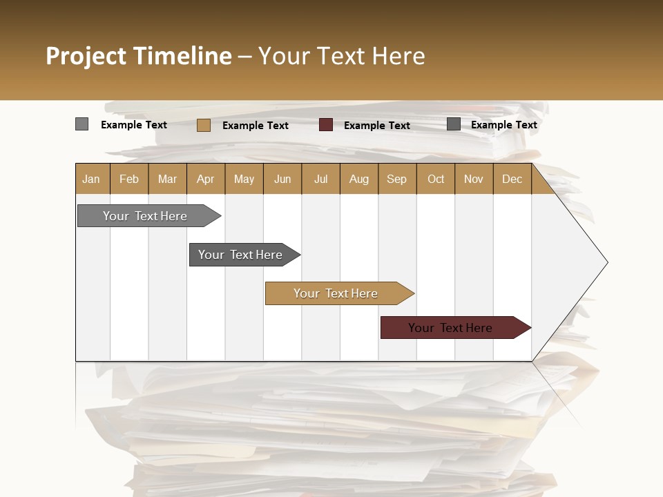 White Office File PowerPoint Template