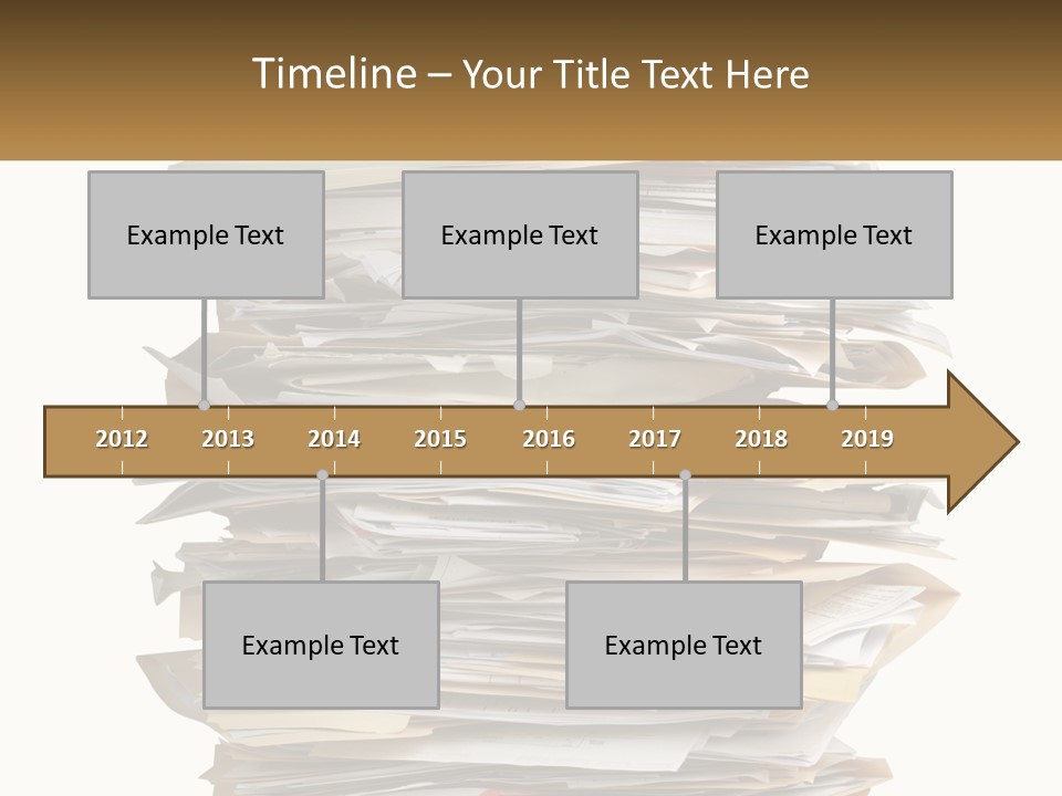 White Office File PowerPoint Template
