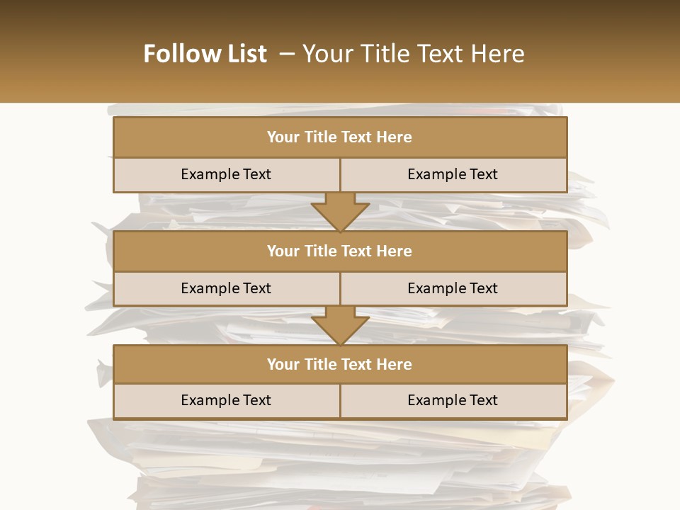 White Office File PowerPoint Template