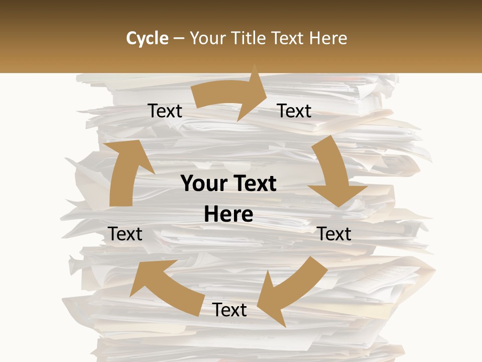 White Office File PowerPoint Template