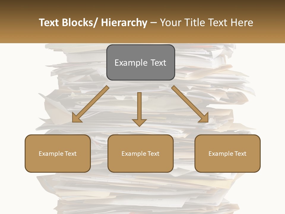 White Office File PowerPoint Template