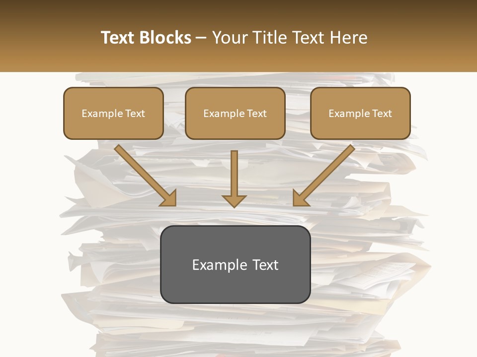 White Office File PowerPoint Template