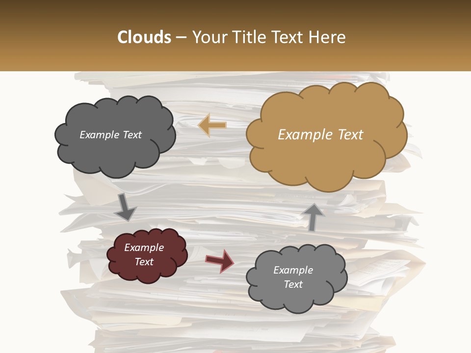 White Office File PowerPoint Template
