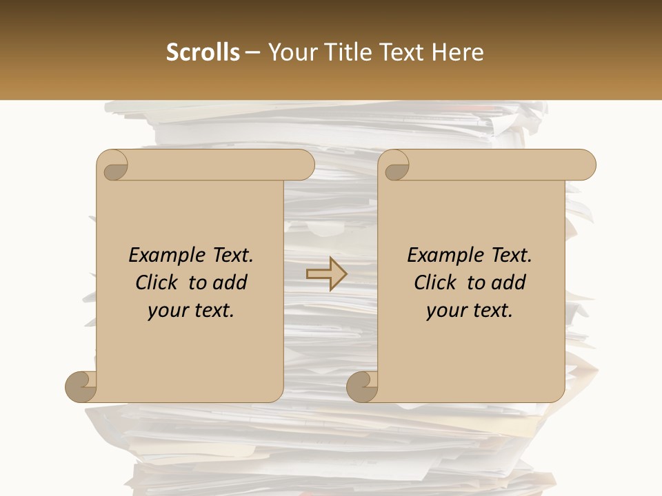 White Office File PowerPoint Template