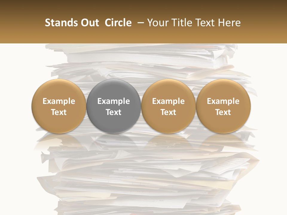 White Office File PowerPoint Template