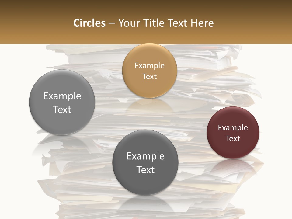 White Office File PowerPoint Template