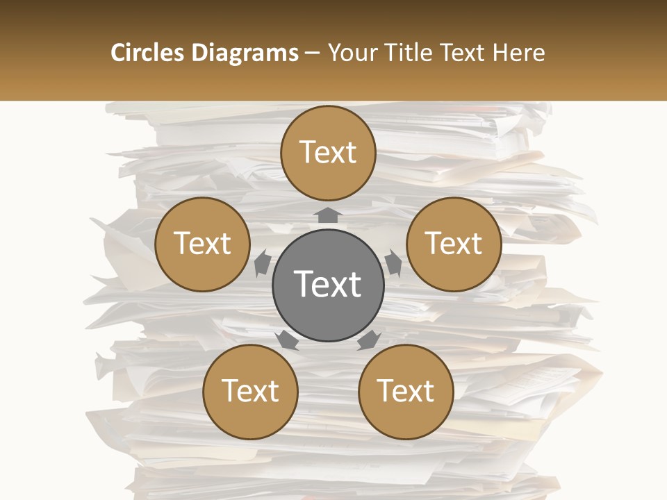 White Office File PowerPoint Template