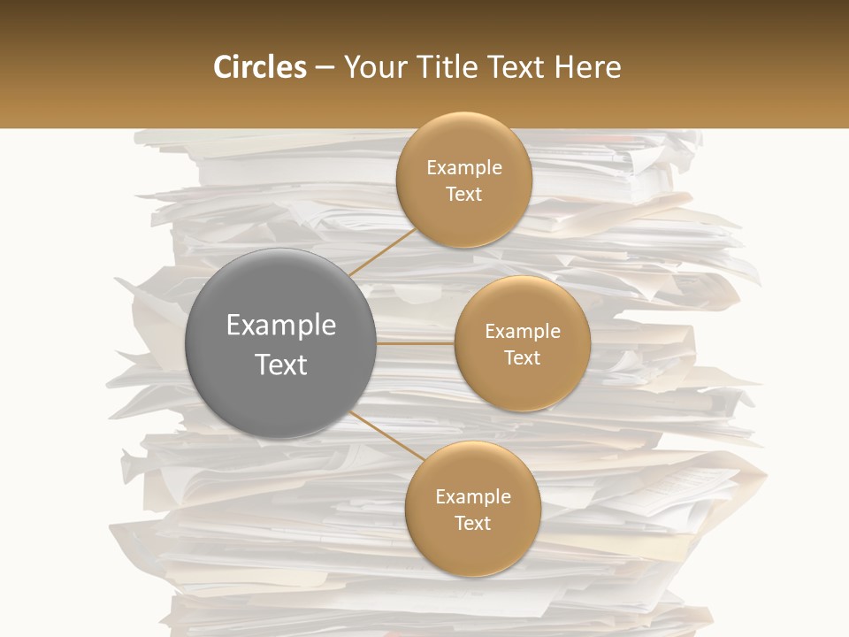 White Office File PowerPoint Template