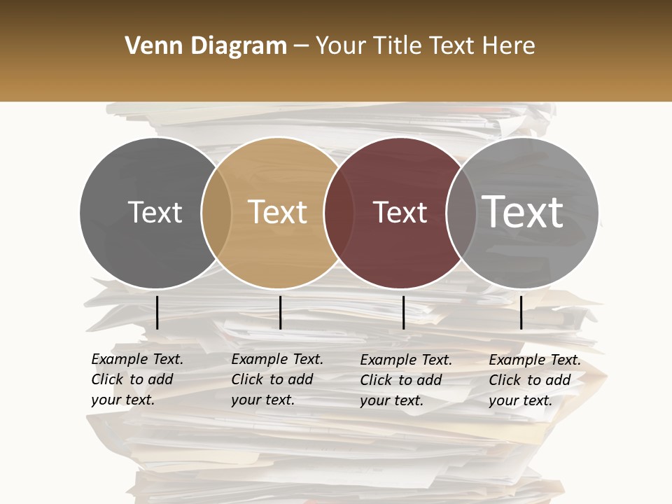 White Office File PowerPoint Template
