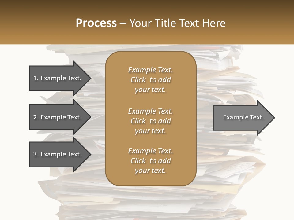White Office File PowerPoint Template