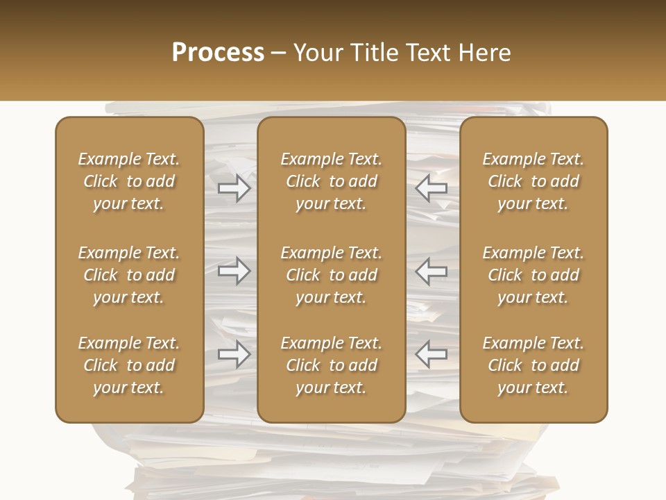 White Office File PowerPoint Template