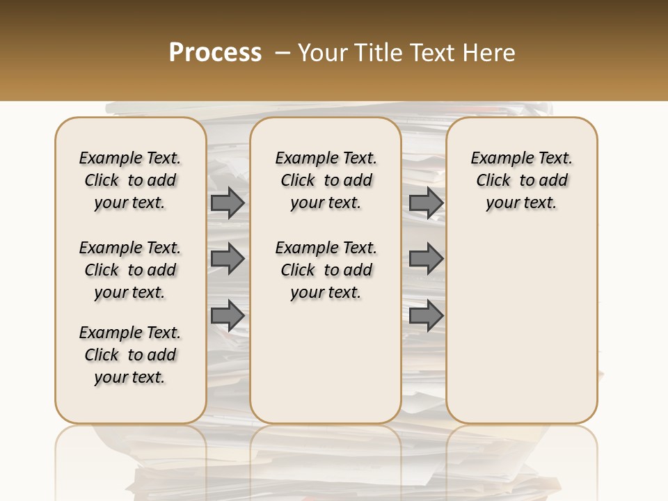 White Office File PowerPoint Template